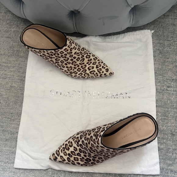 Stuart Weitzman mini leopard hair mule - Picture 7 of 10